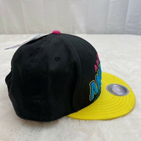 NWT Angry Birds Embroidered Snapback Cap A Is For Angry Black Concept One Access - Picture 9 of 11